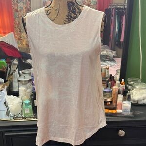 Blush Sleeveless Muscle Tee